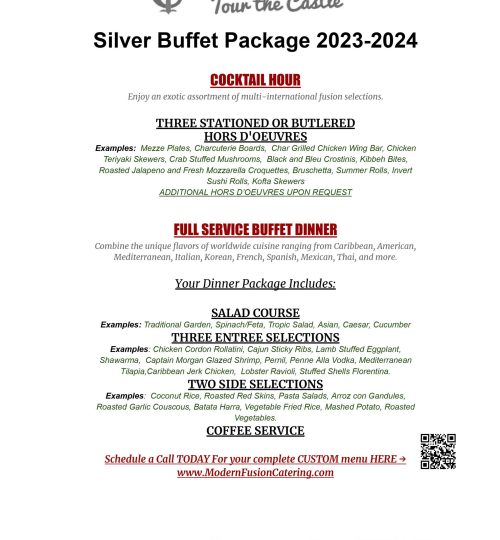 2023-2024 SILVER Buffet - Hall at Castle Inn